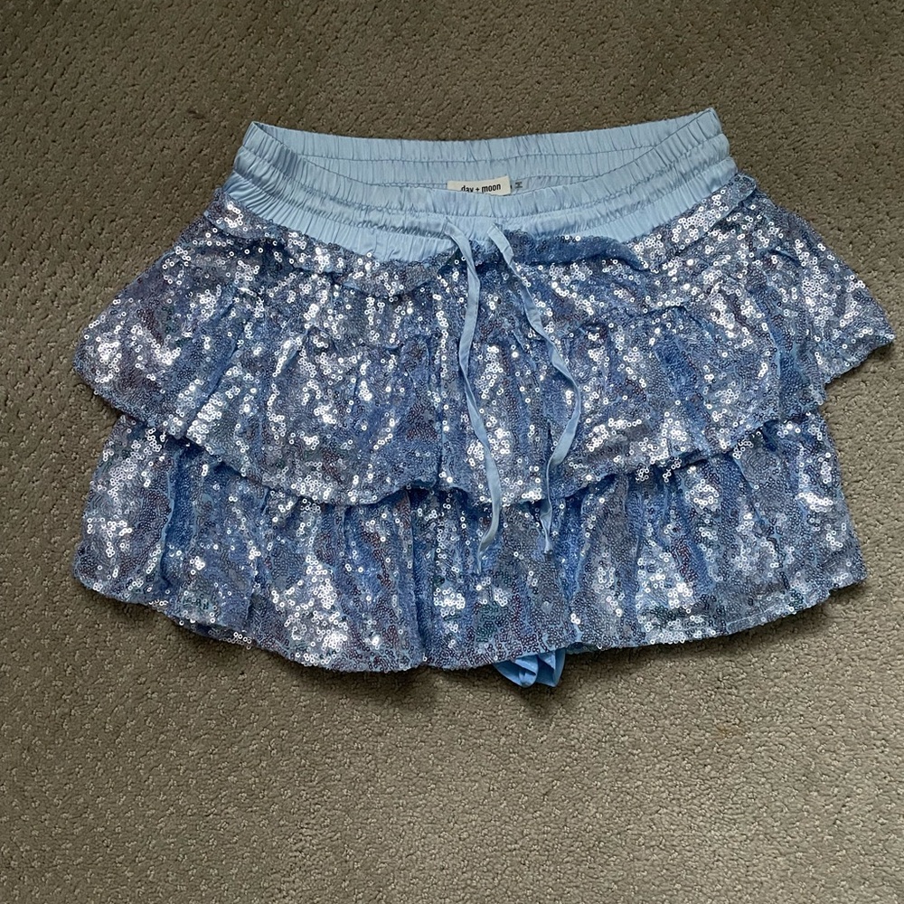 SOLD Day + Moon Sequin Skort